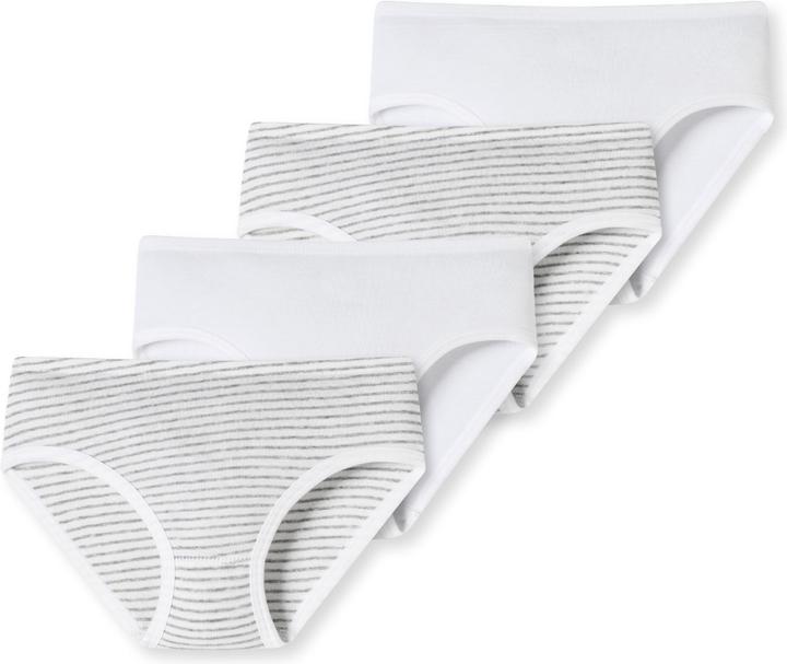 Produktbild Schiesser 4er Pack Kids Girls Feinripp Organic Cotton Hüftslips (116, 4er Pack)