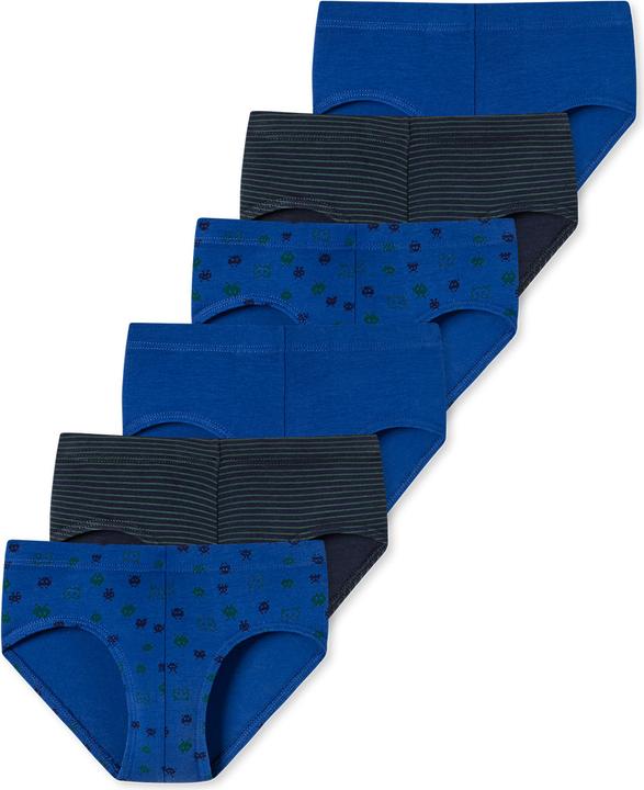 Actual product image Schiesser Pack of 6 95/5 Organic Cotton Sports Briefs / Underpants (92, pack of 6)