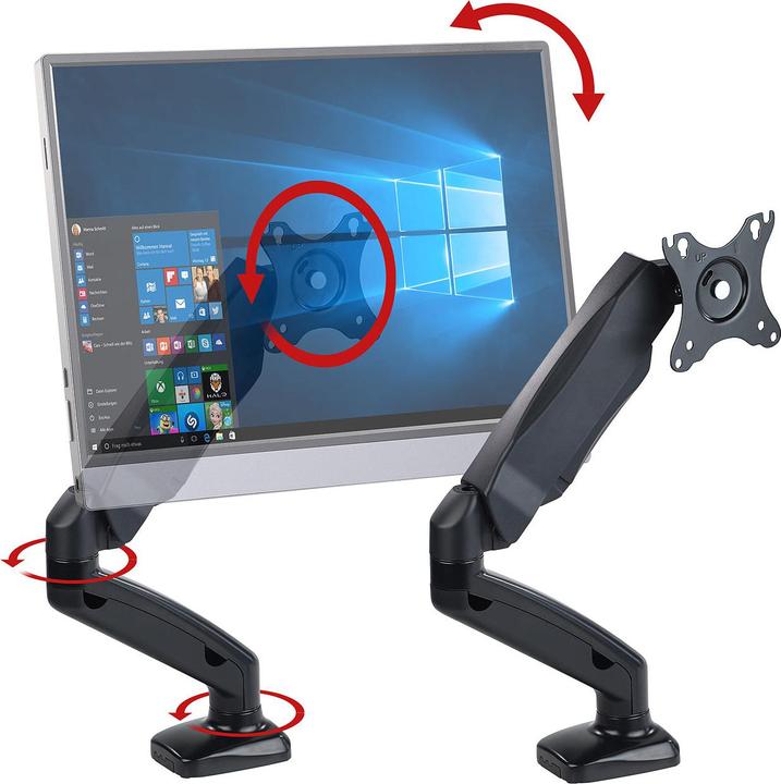 Produktbild General Office Monitor-Schwenkarme bis 81 cm/32" (Tisch, 31.89")