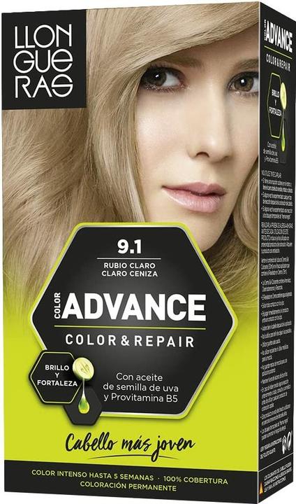Produktbild Llongueras COLOR ADVANCE #9,1-rubio claro claro ceniza (9.1)