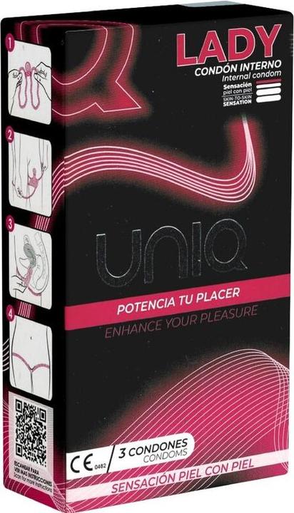 Produktbild Uniq - Lady Condom Latex Free Female Condoms With Garter Belt 3 Units (3 Stk.)