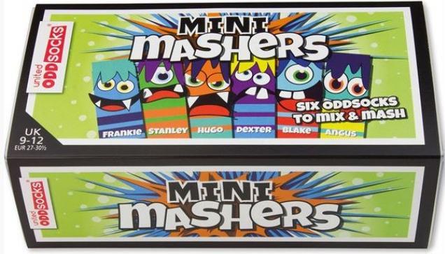 Actual product image United Oddsocks Kids (pack of 3, 27 - 30)