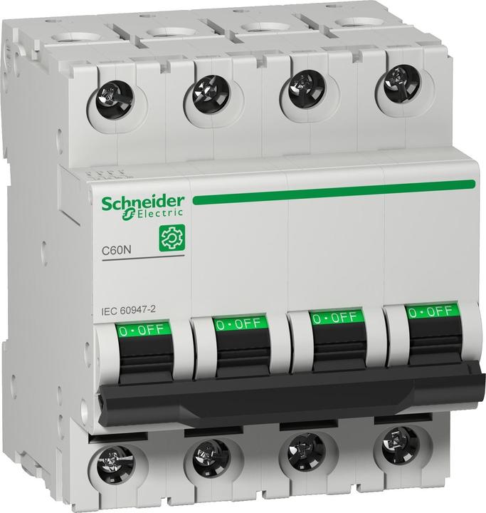 Actual product image Schneider Electric M9F10425 M9 C60N 4P 25A B IEC60947-2 LS switch