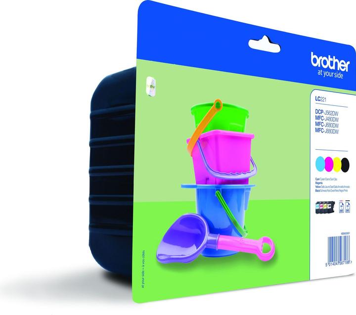 Actual product image Brother 4 INK CARTRS B/C/M/Y W/SEC TAG (M, FC, C, Y)