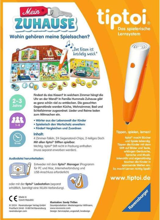 Productafbeelding Ravensburger tiptoi spel 00196 - Mijn huis, leerspel voor woordenschat, voor kinderen vanaf 2 jaar (Duits)