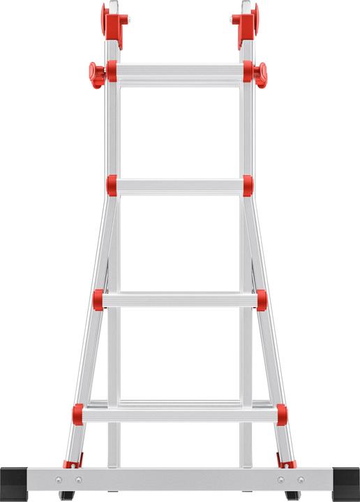 Productafbeelding Hailo M80, aluminium multifunctionele ladder, 4x4 sporten (Multifunctionele ladder, 123 cm)