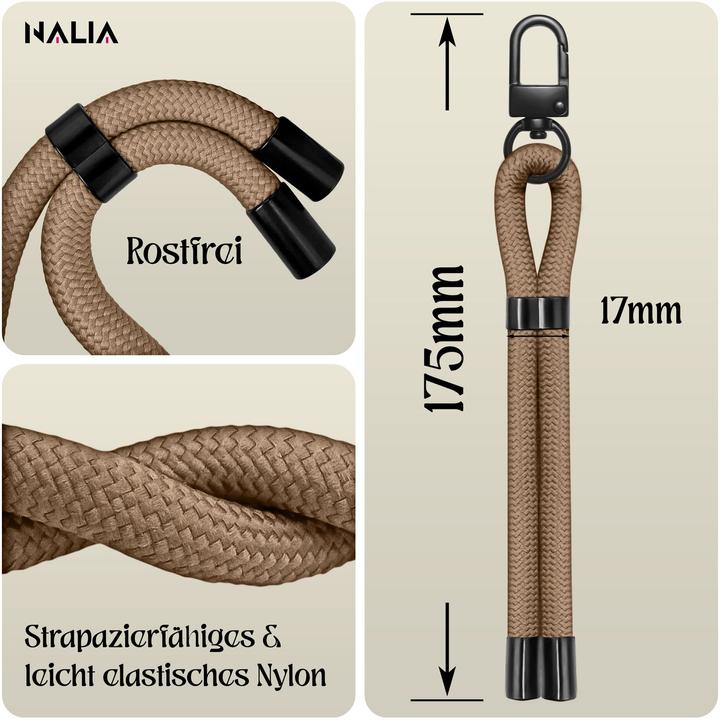 Produktbild Nalia Wristy Lanyard Handykette – Universal Trageband für Smartphones – Verstellbar, Soft & Elastisch