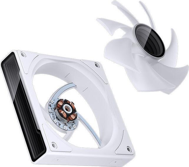 Actual product image Jonsbo ZK-120W 3in1 fan- A-RGB, white (120 mm, 3 x)