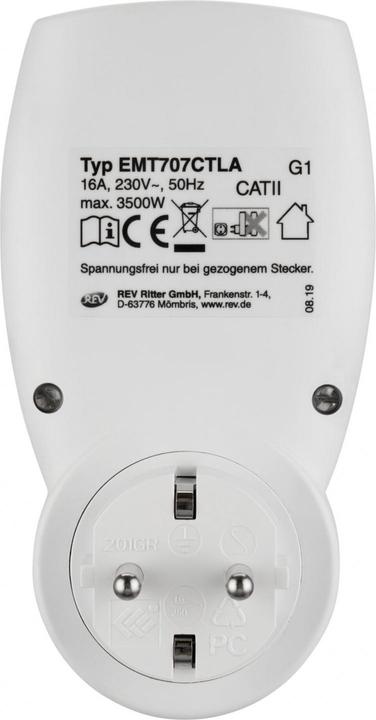 Produktbild REV Energiekostenmessgerät digital kompakt weiss