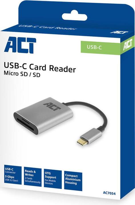 Produktbild USB-C Card Reader for SD/Micro SD (USB)