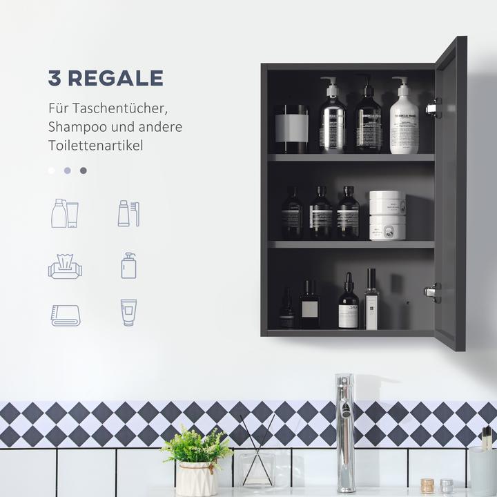 Produktbild Kleankin Spiegelschrank (40 x 15 x 60 cm)