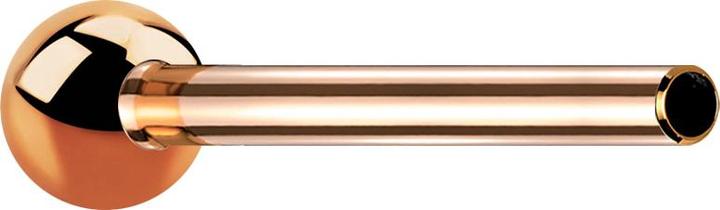 Image du produit Star Piercing Barre Micro Threadless Barbell or rose avec boule (sans laiton, Titane G23)