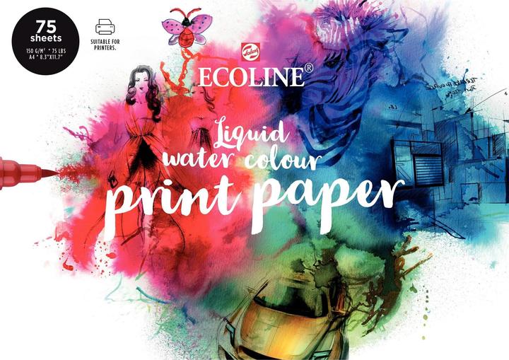 Talens Ecoline (A4, Speziallineatur, Harter Einband)