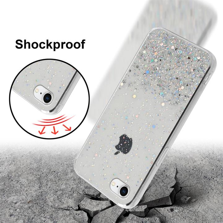 Image du produit Cadorabo Couverture TPU paillettes scintillantes (Apple iPhone 7, Apple iPhone SE (2ème génération))