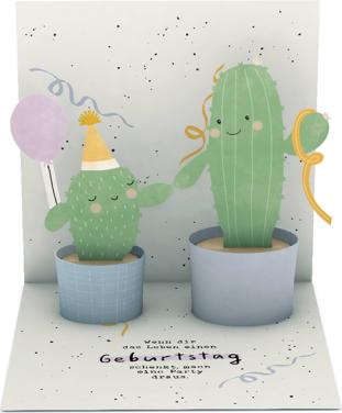 Image du produit Carte pop-up - Anniversaire Cactus (1 pcs)
