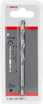 Produktbild Bosch Professional Zubehör Zentrierbohrer HSS-G, 80 mm (7.15 mm)