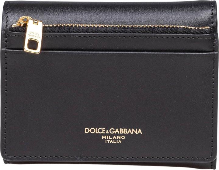 Actual product image Dolce & Gabbana leather wallet with metal dg logo