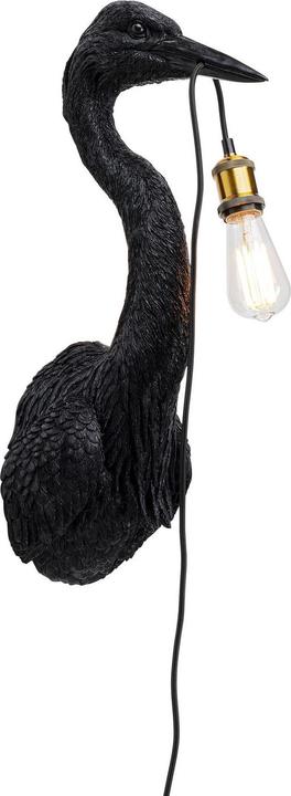Immagine prodotto Kare Design Lampada da parete Animal Heron Nero 26x62cm (E27)