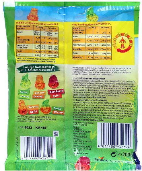Immagine prodotto nimm2 Gumdrops Laughing Gum Garden Gnomi 200 g (1 pz., 200 g)