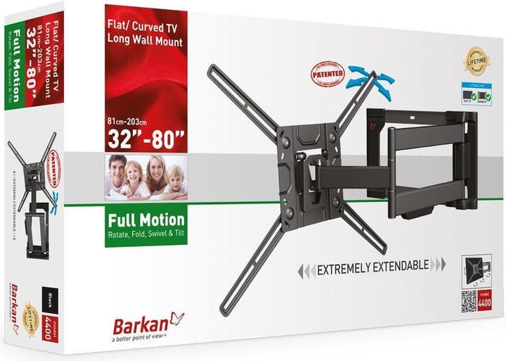 Immagine prodotto Barkan WH 4400-SW (Muro, 80", 50 kg)
