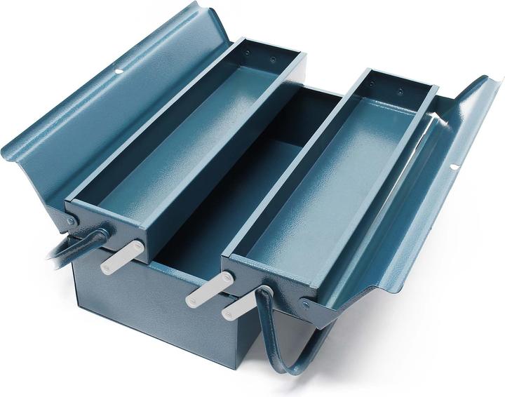 Wiltec Werkzeugkiste 420x200x160mm 3 Fächer Werkzeugkasten Werkzeugbox Werkzeug