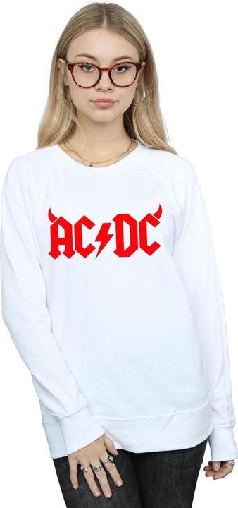 Actual product image AC/DC Womens/Ladies Horns Logo Sweatshirt (XL)