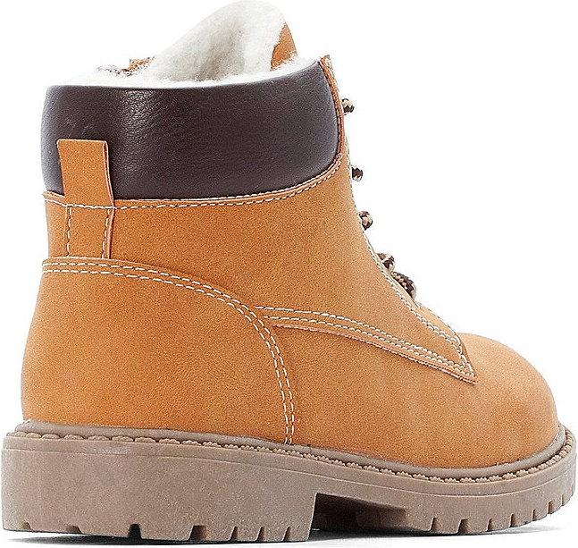 Actual product image La Redoute Collections Lined boots with lacing and zip fastening (38)
