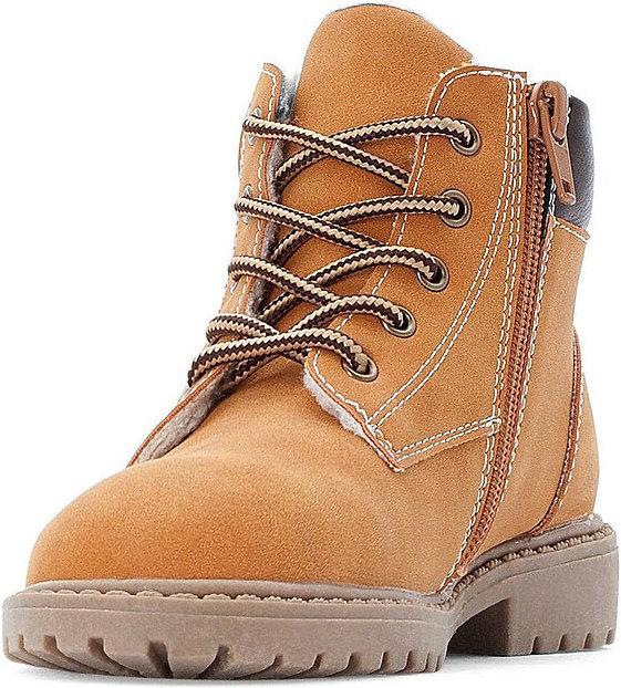 Actual product image La Redoute Collections Lined boots with lacing and zip fastening (26)