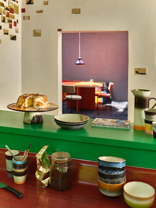 Image du produit HK Living Lots de 4 bols 70S CERAMICS safari (13.50 cm, 4 x)