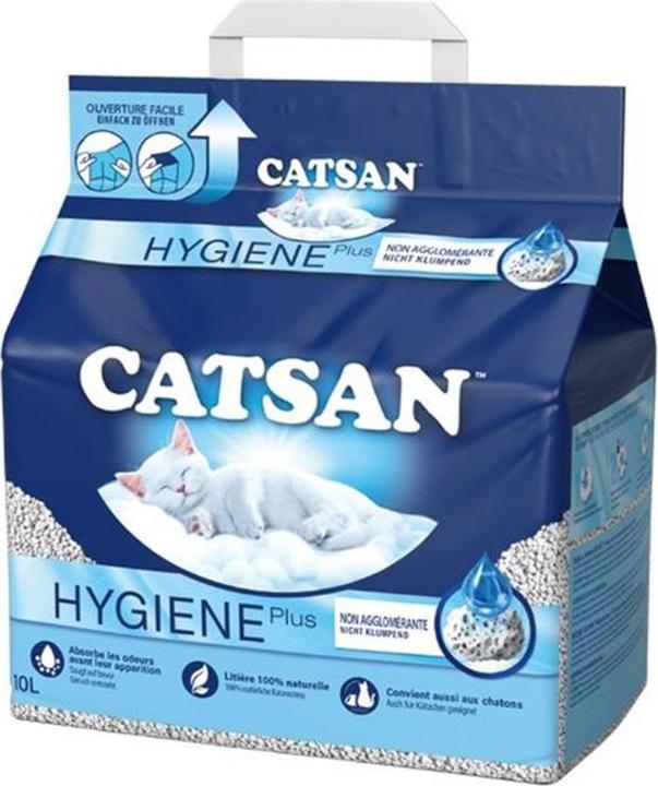Productafbeelding Catsan Hygiëne Plus (Niet-klonterend, Biologisch afbreekbaar, Neutraliserend, 4.82 kg)