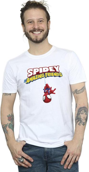 Immagine prodotto Spider-Man Hanging Upside Down Maglietta Uomo (L)