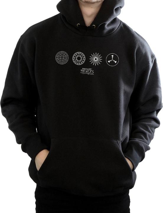 Actual product image Fantastic Beasts Mens Circular Icons Hoodie (XXL)