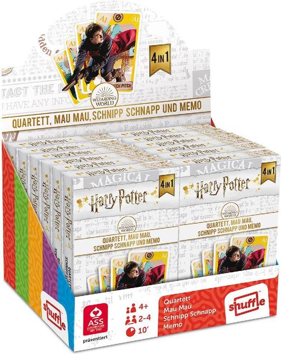 Produktbild ASS Altenburg 22584064 - Harry Potter - Quartett 4 in 1, Kartenspiel, für 2-4 Spieler, ab 4 Jahren (Deutsch)