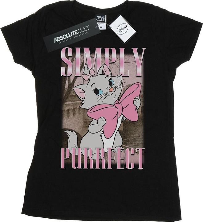 Actual product image Disney Womens/Ladies Aristocats Marie Simply Purrfect Homage Cotton T-Shirt (S)