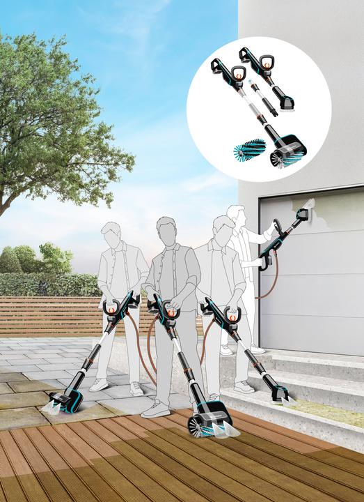Produktbild Gardena Aqua Brush Universal 04/18V P4A solo (Akkubetrieb)