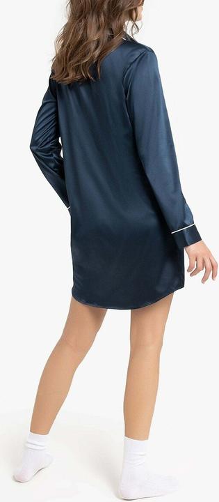 Image du produit La Redoute Collections Chemise de nuit à manches longues en satin (44)