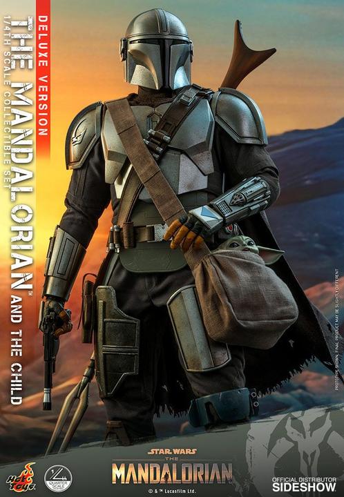 Actual product image Hot Toys Star Wars - The Mandalorian "The Mandalorian & The Child" Deluxe 1/4 Action Figures