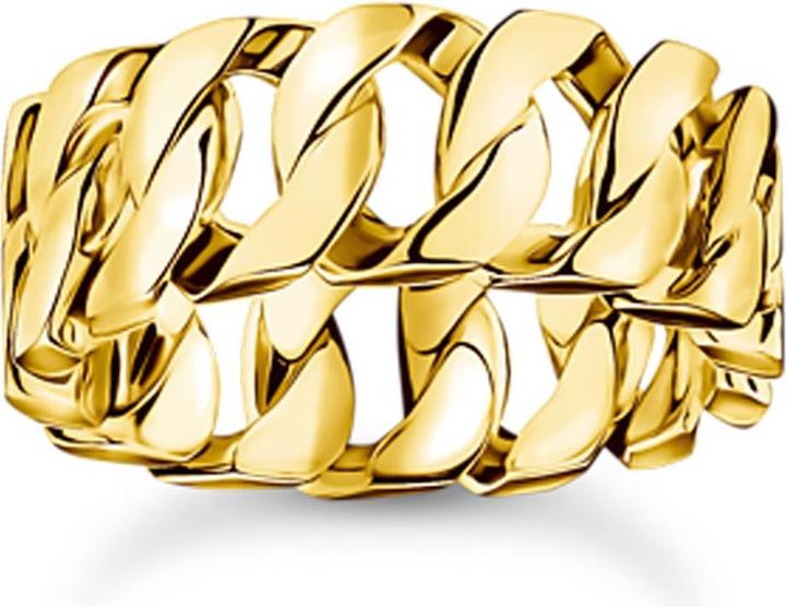 Actual product image Thomas Sabo Ring Kettenglieder breit vergoldet (56, 925 Silver)