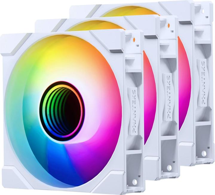 Produktbild Phanteks M25 Gen2 PWM D-RGB Lüfter, 3er-Pack - Reverse Blade, 120mm, weiss (120 mm, 3 x)