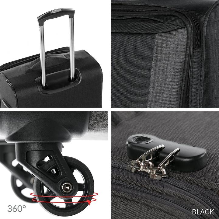 Produktbild Fergé Hellblau und Grau 3er Set (110 l, Handgepäck (bis 50l), L (90 - 115l), XL (ab 115l))