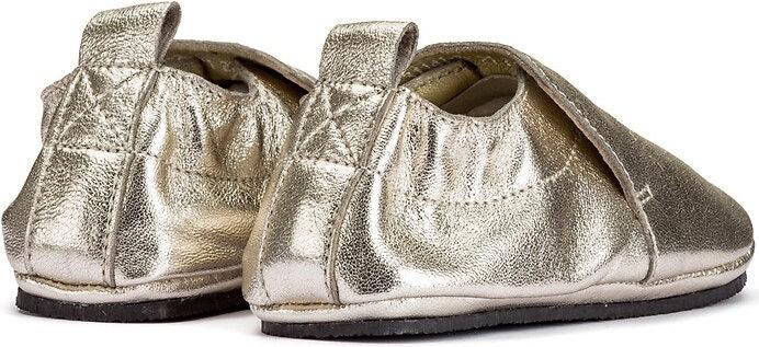 Image du produit La Redoute Collections Chaussons en cuir doré avec motif d'étoile (24)