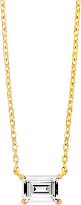 Image du produit Julie Julsen Halskette mit Anhänger Rectangle (Argent 925)