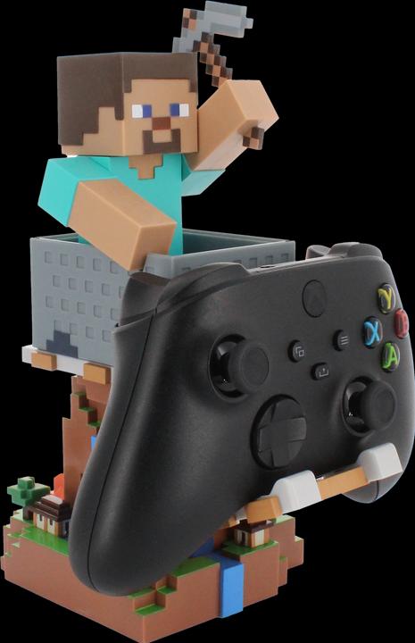 Actual product image Exquisite Gaming Cable Guys R.E.S.T - Minecraft - Steve Support pour Téléphone et Manette (PS5)