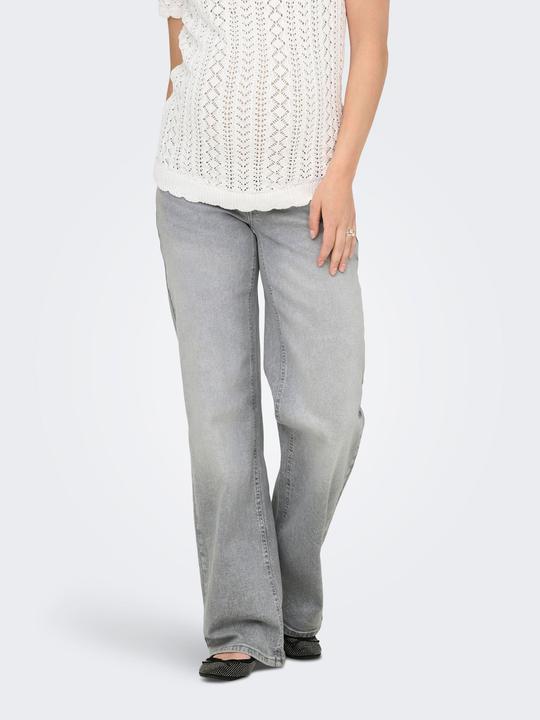 Actual product image Only Maternity OLMJUICY Hohe Taille Weiter Beinschnitt Jeans Jeans mit weitem Bein (32)
