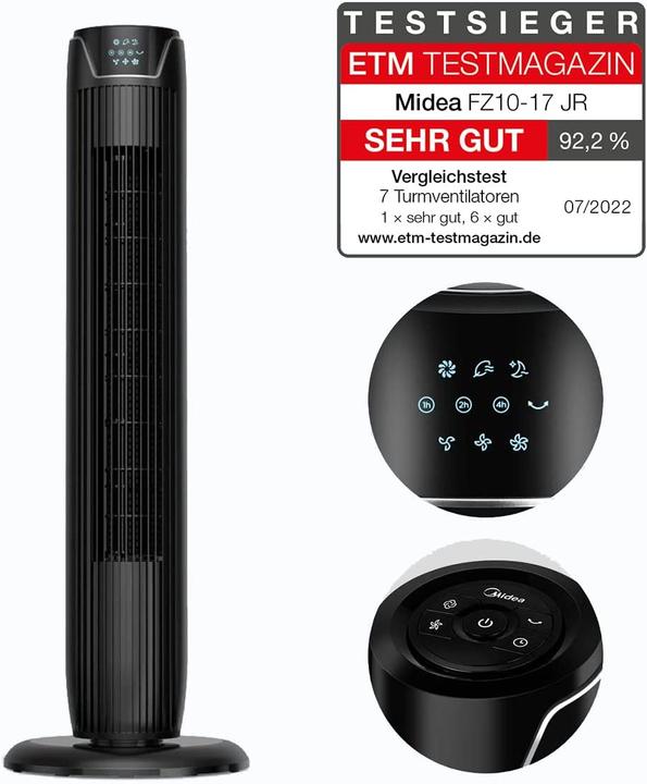 Actual product image Midea FZ10-17JR tower fan (62 dB)