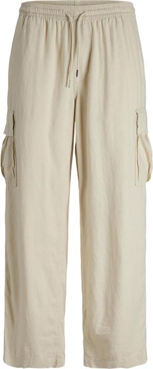 Jack & Jones Jpstbill Jjnate Linen Blend Cargo Jogger