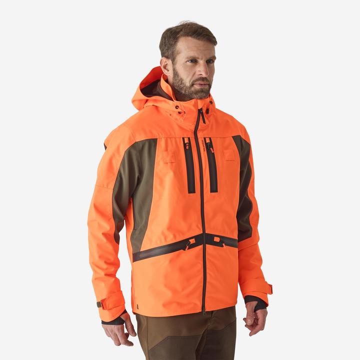 Image du produit Solognac Veste de chasse imperméable Renfort 900 orange (M)