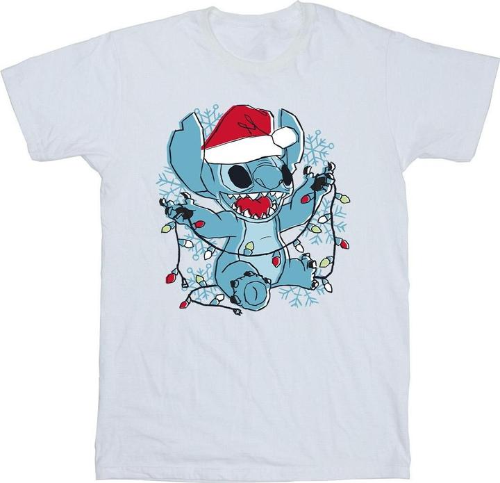 Immagine prodotto Disney Lilo And Stitch Christmas Lights Sketch Maglietta Uomo (3XL)