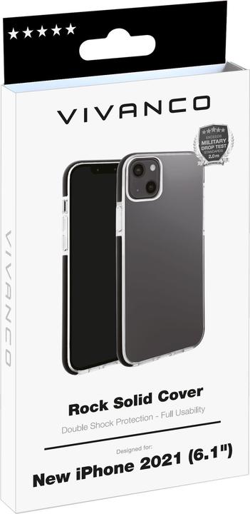 Immagine prodotto Vivanco Rock Solid Mobile Phone Protective Case 15.5 cm (6.1") Cover Black (Apple iPhone 13)