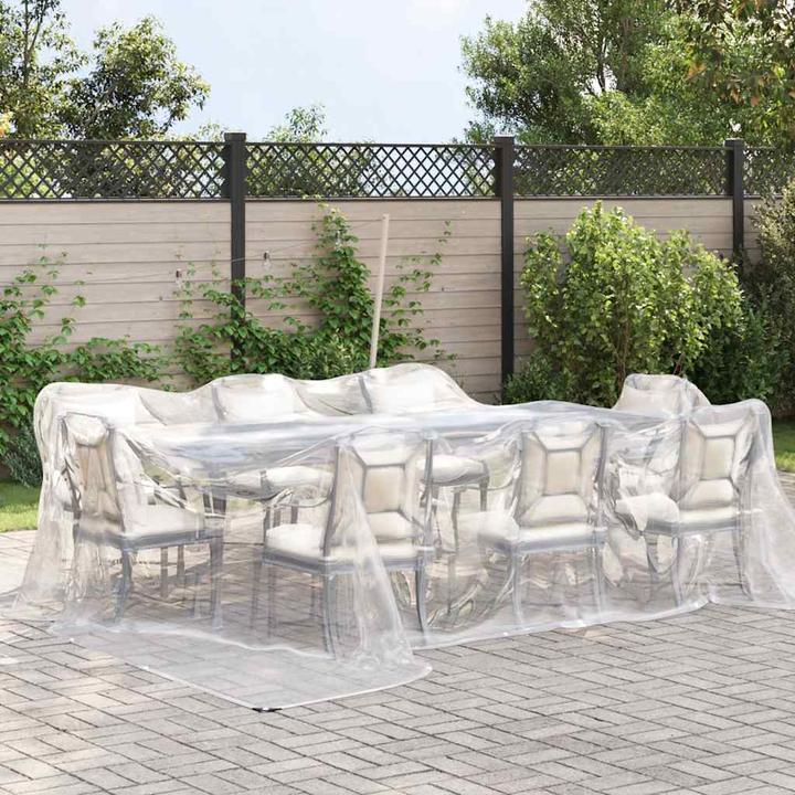 Produktbild VidaXL Transparente Plane mit Ösen 4x4 m Polyethylen durchsichtige Plane (400 x 400 cm)